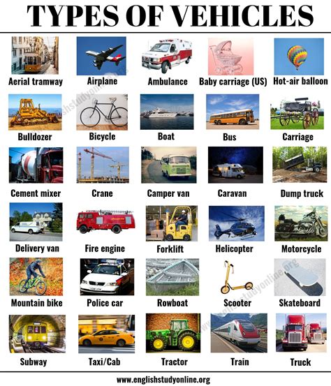vehiv|types of vehicles.